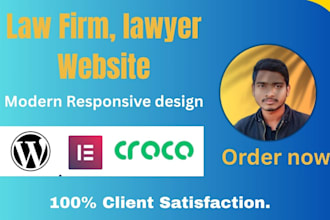design a lawyer, law firm, or legal wordpress website