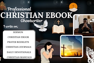 ghostwrite christian ebook, prayer guide, daily devotional, sermon, bible study