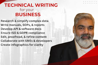 write user manuals, documentation, and technical articles