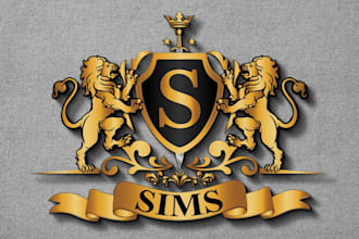 do luxury vintage coat of arms family crest heraldic logo design
