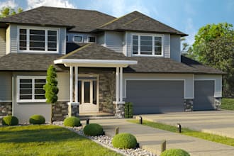 be your interior architecture, exterior architect landscape architect 8k render