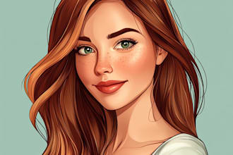 draw your amazing cartoon portrait from your photo