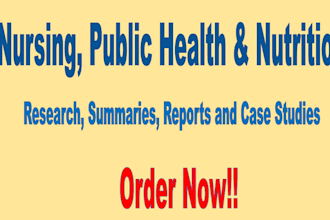 do nursing, public health and nutrition case studies