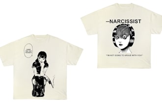 create streetwear design and illustration for tshirt merch