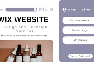 wix website design redesign duda website for business