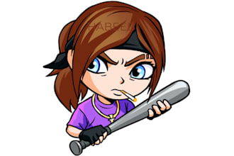 create snazzy custom emotes or badge for kick, twitch and discord