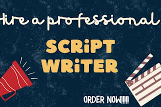 be your tv film script screenplay screenwriting movie script, video scriptwriter