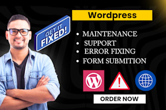 wordpress assisstant support maintenance and error fixing