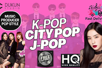 be music producer , pop music , kpop song, jpop song, citypop song