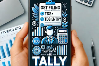 provide accounting services, gst return filing, tds working tally entry