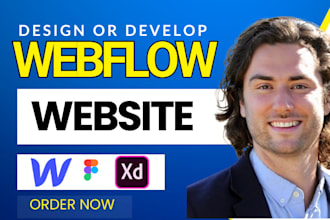 redesign or design a responsive custom webflow website