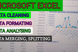 clean, merge, remove duplicate, data analysing in excel
