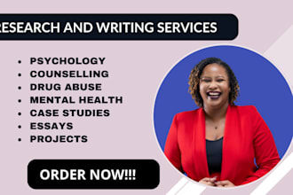 research and write on psychology, counselling, drug abuse and mental health