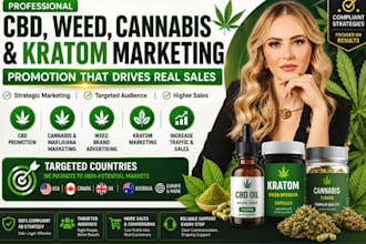 do cbd promotion, weed marijuana cannabis, kratom marketing to boost sales