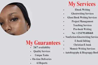 ghostwrite 30k words of your book and ebook