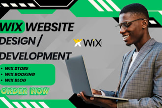 design, redesign wix website, wix blog, content, wix booking, wix store