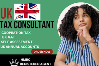 submit UK annual account, file UK vat return, UK self assessment accountant