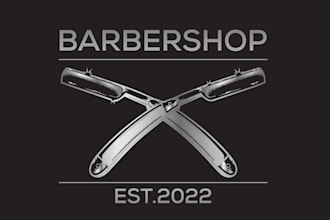 design modern luxury logo for barber shop and beauty salon