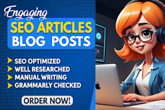 do SEO article writing, blog post writing and content writing