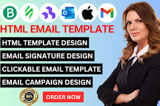 do outlook HTML email signature, email template design on stripo, brevo, beefree