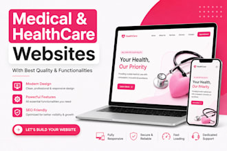 build medical and healthcare website