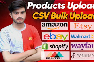 list products on etsy, amazon, ebay, walmart, shopify and wayfair