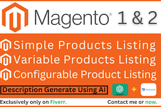 do professional magento product upload