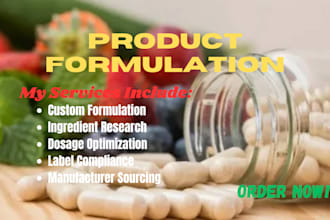 formulate your natural health product and dietary supplement