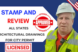 do texas, california, florida pe stamp, city permit structural floor plan, hvac