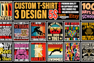 do custom retro vintage t shirt design or vintage t shirt