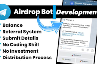 develop custom telegram airdrop bots and engaging mini games