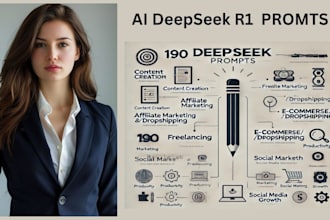 provide  powerful ai 189 prompts for deepseek r1 just 30 min