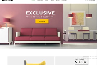 build profitable furniture shopify store dropshipping website