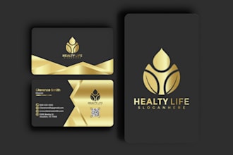 do luxury, minimalist business card and logo design for your business