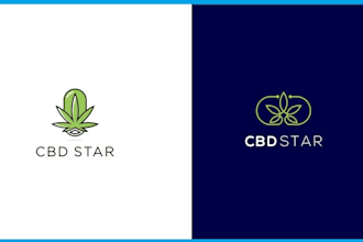 design a minimalist cbd weed and medical logo