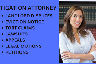 be your civil litigation lawyer and help you prepare lawsuits, motion, complaint
