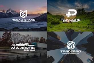 make minimalist premium brand logo design