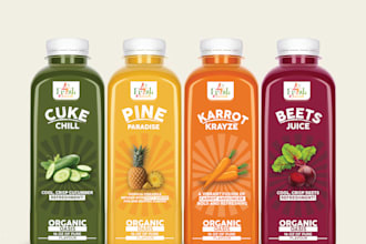 do label for juice, beverage, energy drinks, can, water and beer
