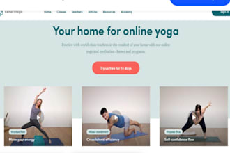 design yoga website fitness coach website dance studio website gym website