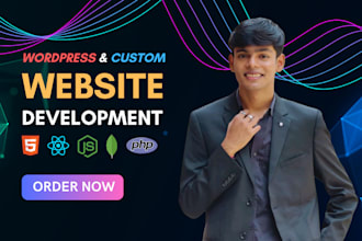 design and develop a professional website with custom coding