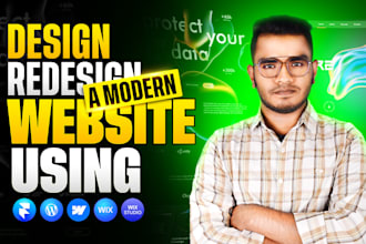 design or redesign website using framer, webflow, wix, wix studio, wordpress
