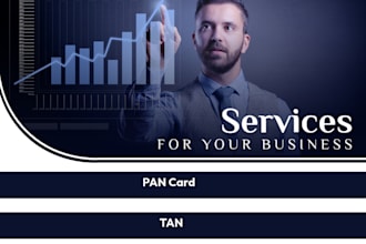 help you to get pan card, tan number and preparation of digital signature