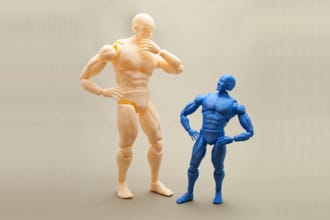 sculpt 3d character model, 3d articulated model for 3d printing using blender