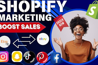 boost shopify sales social media traffic etsy ads shopify ebay promotion store