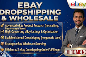do manual ebay dropshipping and ebay wholesale store management