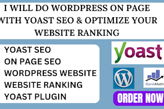 do wordpress on page with yoast seo, optimize your website ranking, yoast plugin