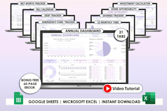 design custom excel spreadsheet template, profit and loss,  finance and budget