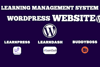 create lms wordpress website for online courses using learndash or learnpress