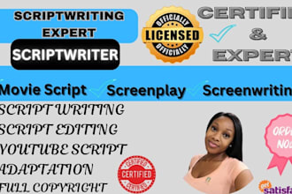 write your screenplay, short film, movie recap, screenwriting and treatment