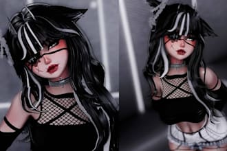 custom vrchat avatar 3d character model vrchat models creation unity 3d model vr